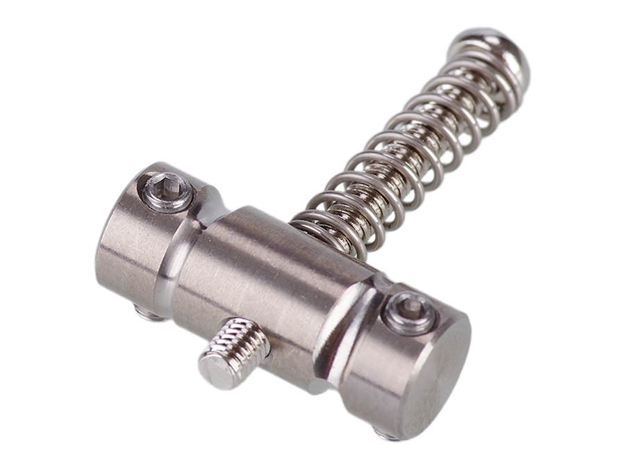 Gotoh - GTH12553 - Ti-TC1S bridge-tailpiece T-model with titanium saddles, nickel afbeelding 2