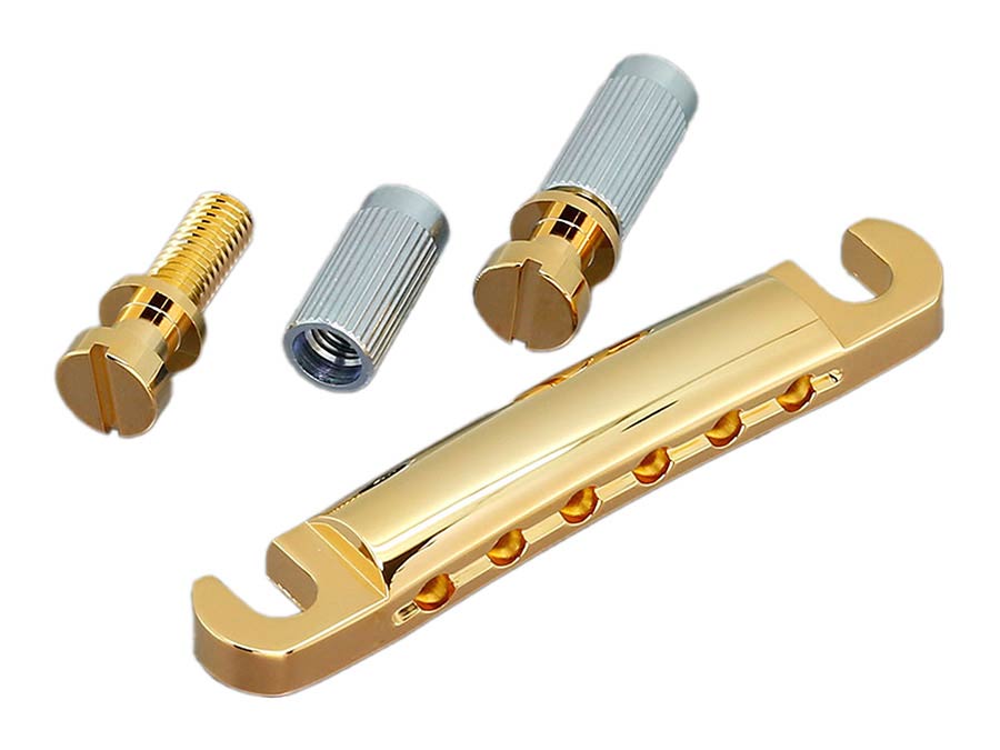 Gotoh - GTH12349 - GE101A aluminium tailpiece with studs, gold
