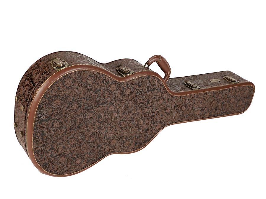 Boston CCL-720 houten koffer met fractalmotief voor klassieke gitaar