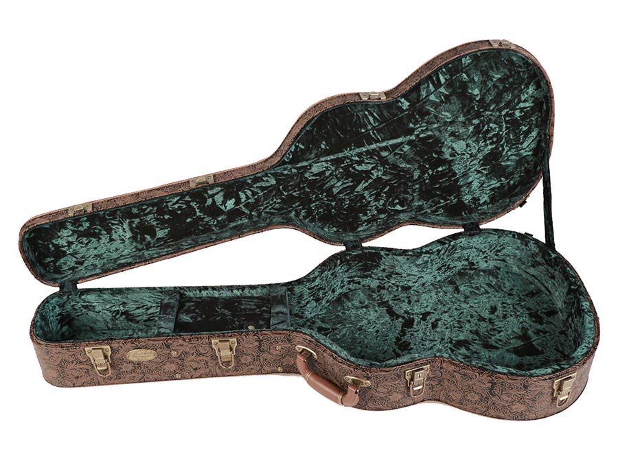 Boston CCL-720 houten koffer met fractalmotief voor klassieke gitaar