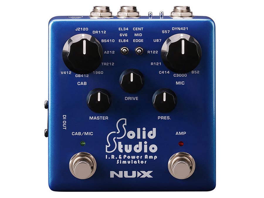 NUX: versterker cabinet en microfoon simulator pedaal, SOLID STUDIO