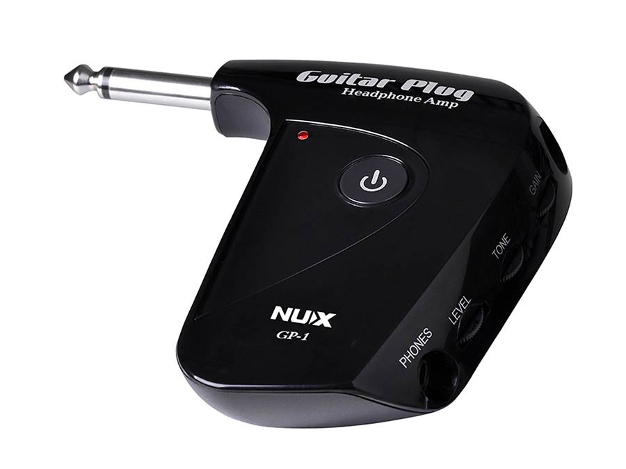 NUX: gitaarplug hoofdtelefoon versterker met Aux-in