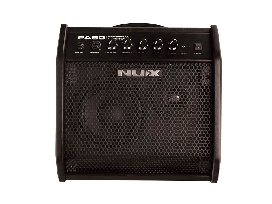 NUX: persoonlijk monitor systeem, 50 watt, 6,5" woofer + 1" tweeter, 2 kanalen, FRFR