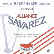 Savarez HPK116B Alliance harpsnaar voor kleine harp en concertharp 1,16 mm 1,50 m zwart