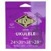 Rotosound RS85B Traditional Instruments snarenset bariton ukulele 'nylgut' synthetic gut, d-g-b-e tuning, 26-33-31-27