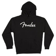 Fender Clothing spaghetti logo hoodie, black, XXL