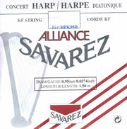 Savarez HPK95B Alliance harpsnaar voor kleine harp en concertharp 0,95 mm 1,50 m zwart
