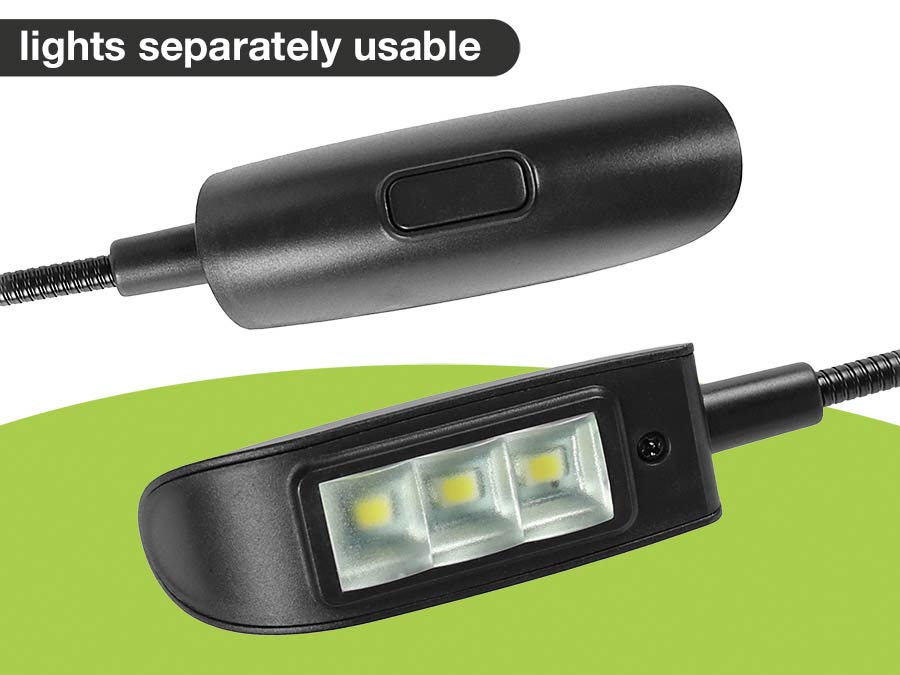 Boston MSL-606 lessenaarlamp met 2x3 dimbare LED