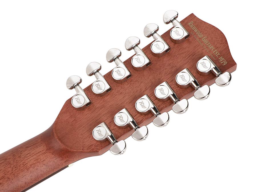 Richwood G-6512-CEVA Master Series handgemaakte grand auditorium gitaar, massief sparren en palissander, vintage aged
