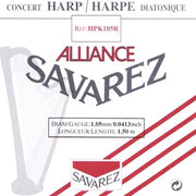 Savarez HPK105R Alliance harpsnaar voor kleine harp en concertharp 1,05 mm 1,50 m rood