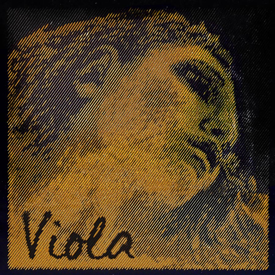 viola string C-4 medium, rope core, tungsten