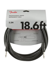 Fender instrumentkabel, zwart, 18.6ft