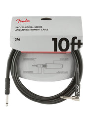 Fender instrumentkabel, zwart, 10ft, 1x haakse jack