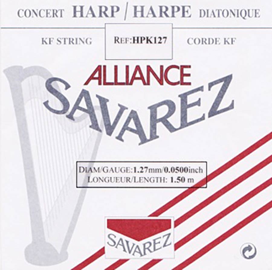 Savarez HPK127 Alliance harpsnaar voor kleine harp en concertharp 1,27 mm 1,50 m
