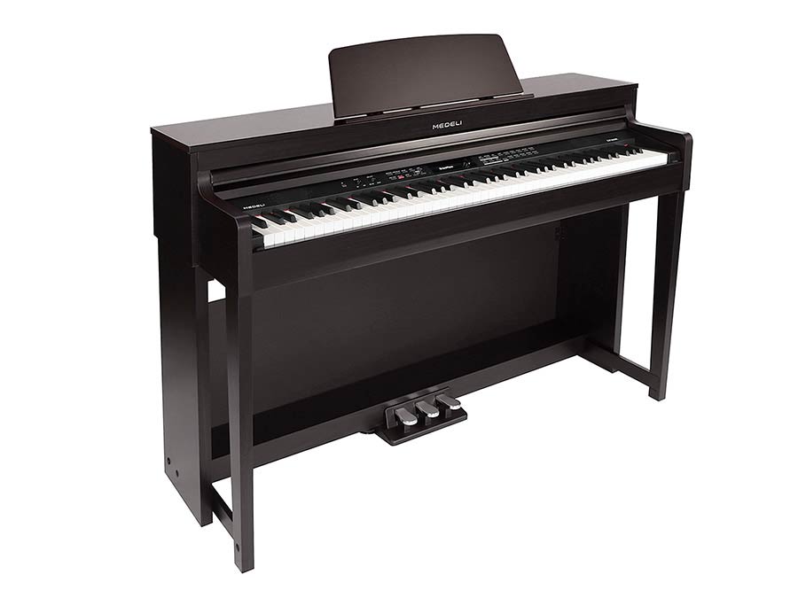 digital upright piano, 88 keys graded hammer action, triple sensor (GP3), 2 x 25 W - rosewood