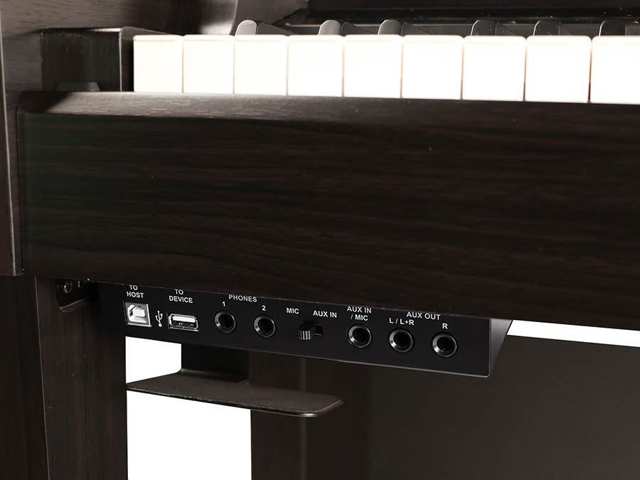digital upright piano, 88 keys graded hammer action, triple sensor (GP3), 2 x 40 W - rosewood