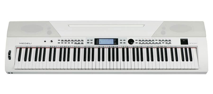 digital stage piano with accompaniment, 88 keys hammer action (GAS-II), 2 x 20 W, white