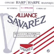 Savarez HPK136R Alliance harpsnaar voor kleine harp en concertharp 1,36 mm 1,50 m rood