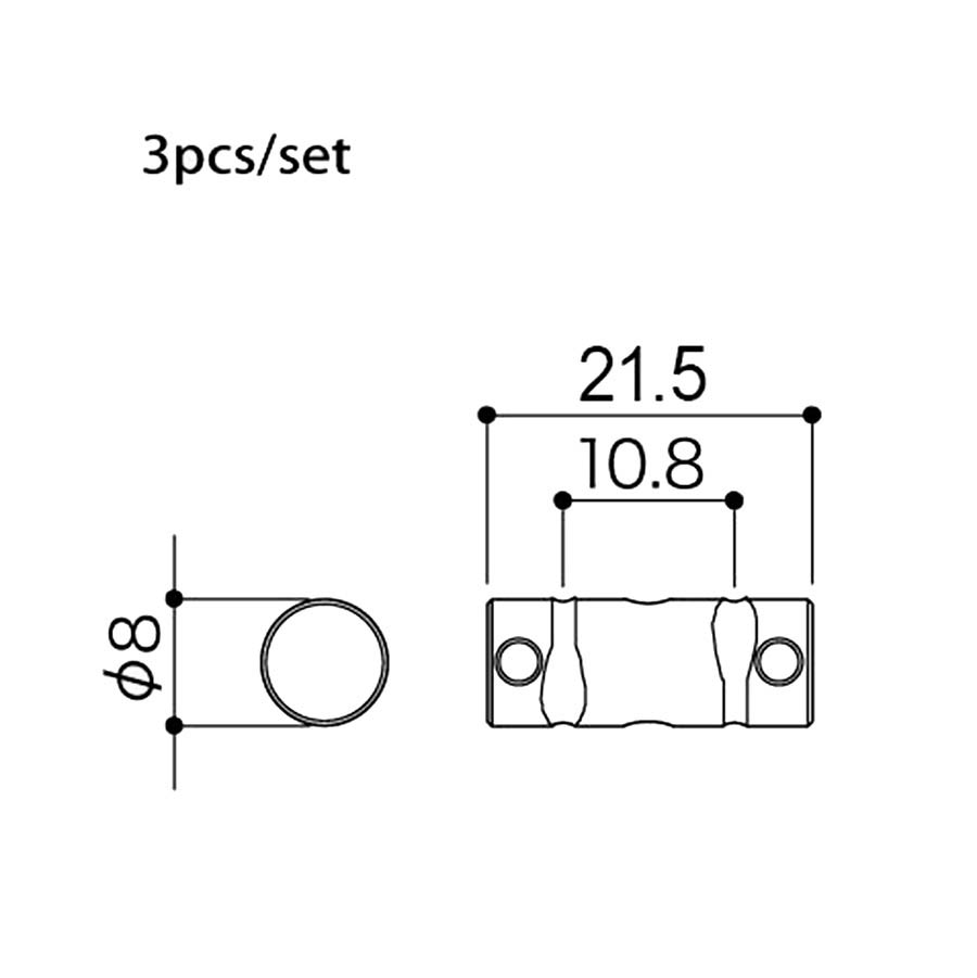 Gotoh - GTH12478 - In-Tune BS bridge saddle with spring and bolt, solid brass, 3 pcs afbeelding 3