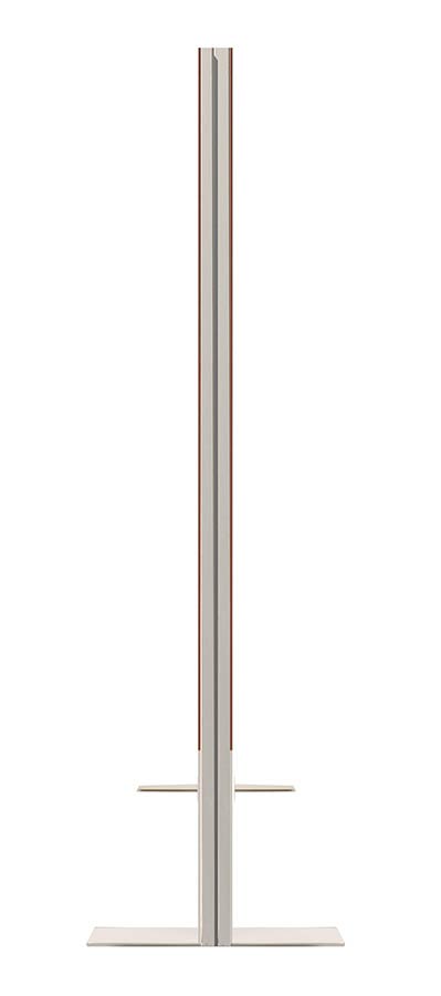 aluminum frame with 2 printed cloth screens - free standing on legs - 150x135cm