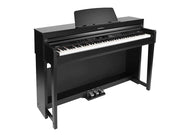 digital upright piano, 88 keys graded hammer action, triple sensor (GP3), 2 x 25 W, black satin