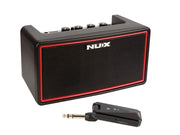NUX: draadloze stereo gitaarversterker, 10 watt, modeling + effecten, drumcomp, Bluetooth, incl zender