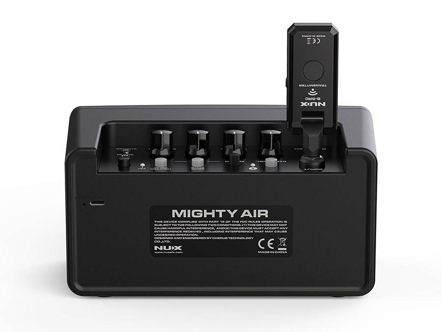 NUX: draadloze stereo gitaarversterker, 10 watt, modeling + effecten, drumcomp, Bluetooth, incl zender