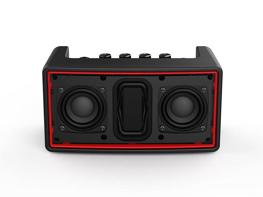 NUX: draadloze stereo gitaarversterker, 10 watt, modeling + effecten, drumcomp, Bluetooth, incl zender