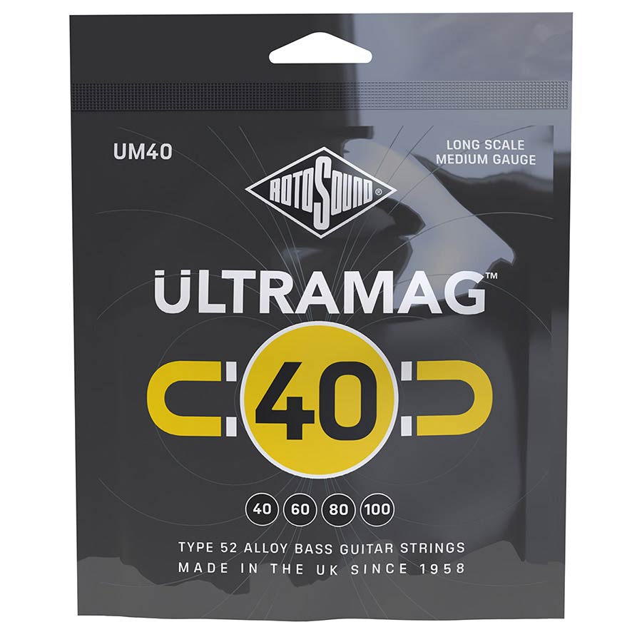 Rotosound UM40 Ultramag string set electric bass type 52 allow wound 40-100