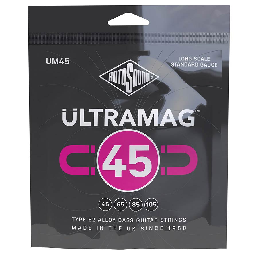 Rotosound UM45 Ultramag string set electric bass type 52 allow wound 45-105
