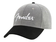 Fender Hipster dad hat, gray and black, one size fits most
