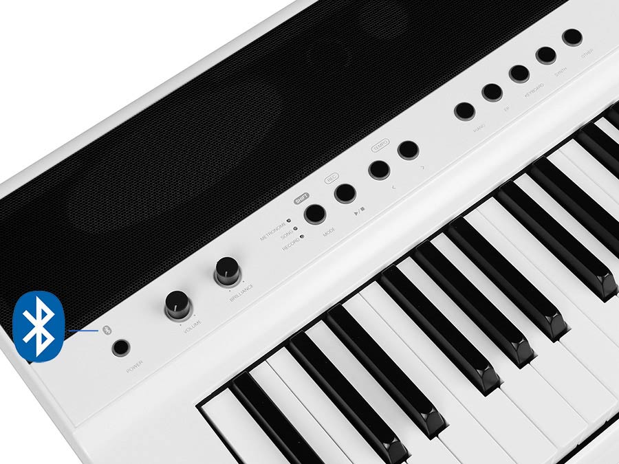 digital stage piano, 88 keys hammer action (GAS-II), 2 x 20 W, with Bluetooth, white