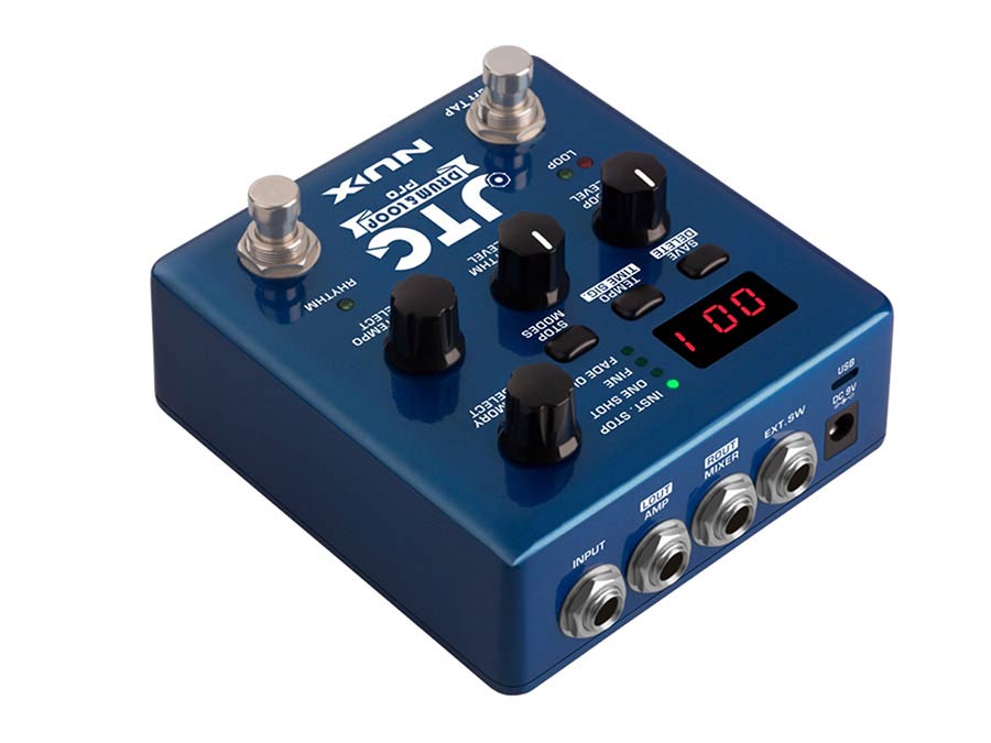 NUX: dual switch looper pedaal DRUM & LOOP PRO