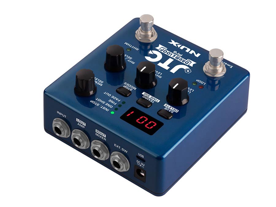 NUX: dual switch looper pedaal DRUM & LOOP PRO