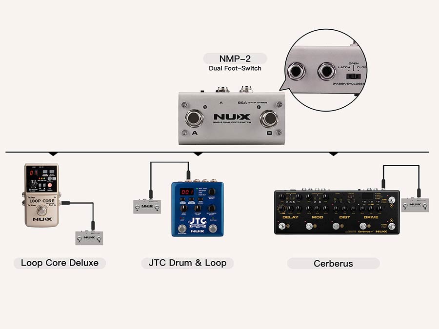 NUX NMP-2 Universal Dual Footswitch