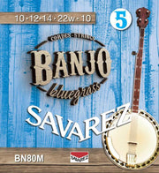 Savarez BN80M Bluegrass snarenset voor 5-snarige banjo – medium