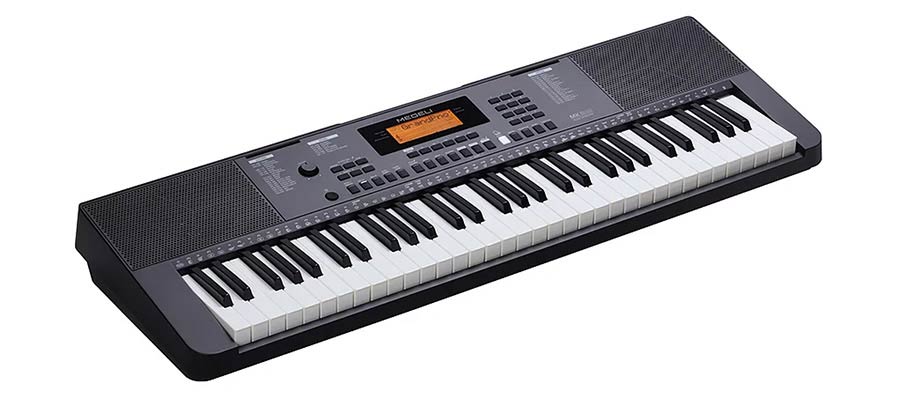 keyboard, 61 touch sensitive keys, backlit LCD, 2 x 2,5 W