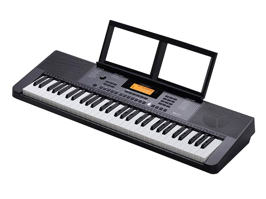 keyboard, 61 touch sensitive keys, backlit LCD, 2 x 2,5 W