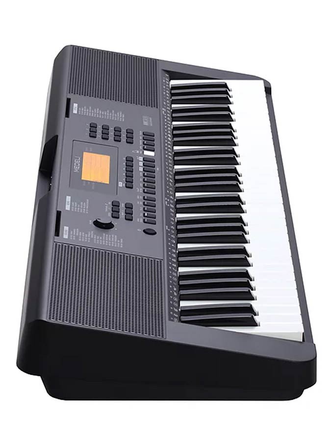 keyboard, 61 touch sensitive keys, backlit LCD, 2 x 2,5 W