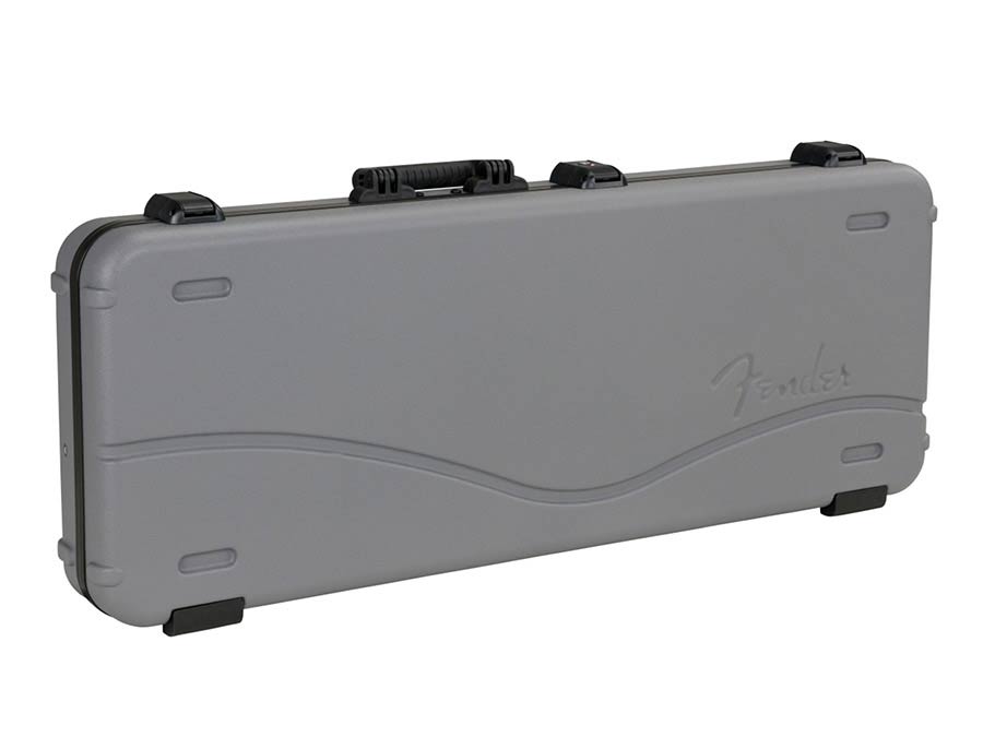 Fender deluxe guitar case for Strat/Tele, molded, silver/blue