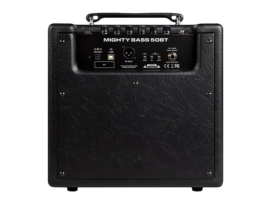NUX: digitale basversterker, 50 watt, 6,5" speaker, modeling, drumcomputer + looper, BT, incl footswitch