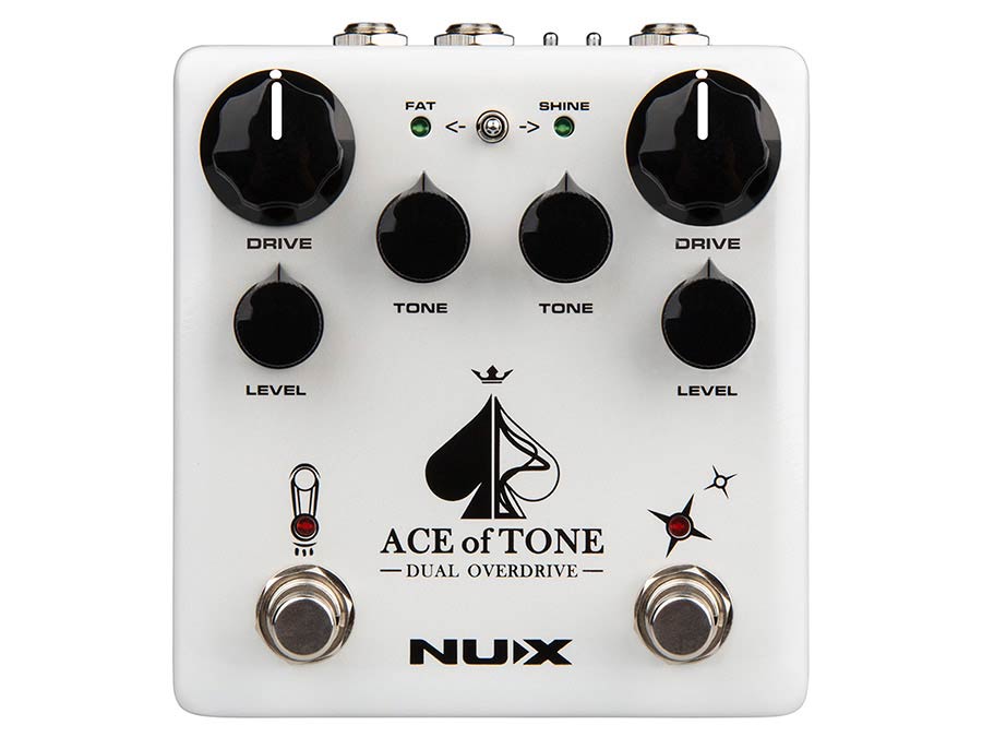 NUX: analoog dubbel-effectpedaal overdrive ACE OF TONE