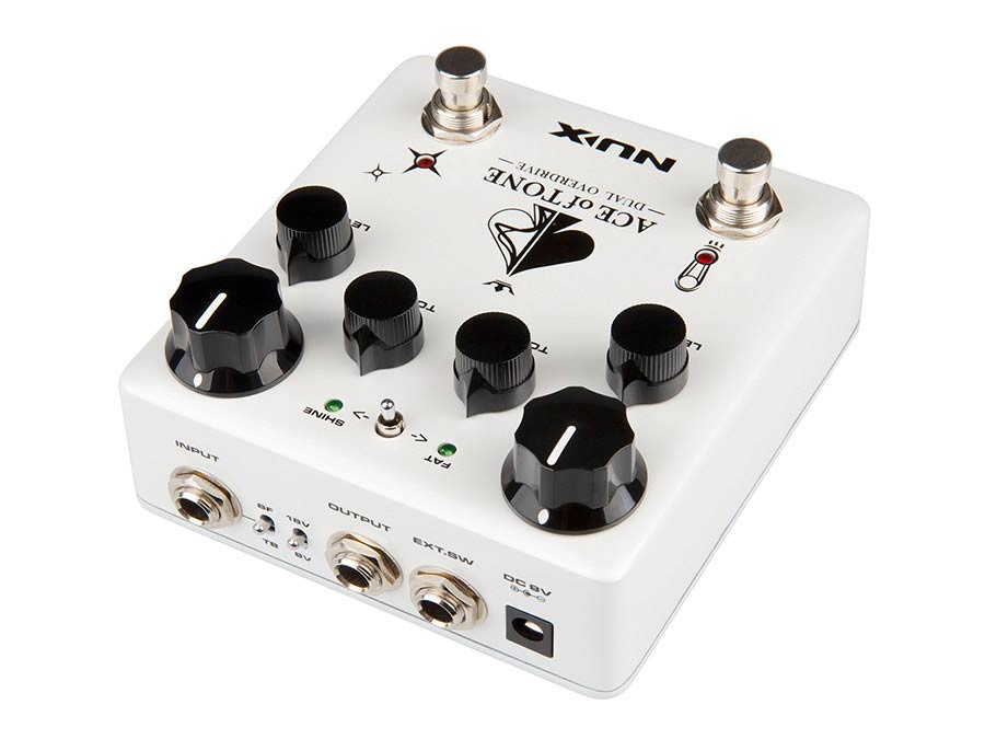 NUX: analoog dubbel-effectpedaal overdrive ACE OF TONE