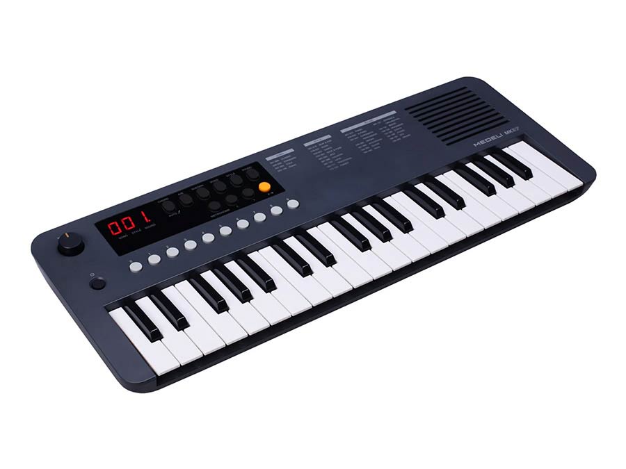 keyboard, 37 mini-size keys, with USB-C cable for MIDI and power supply, auto chord, 1 X 2,5 W