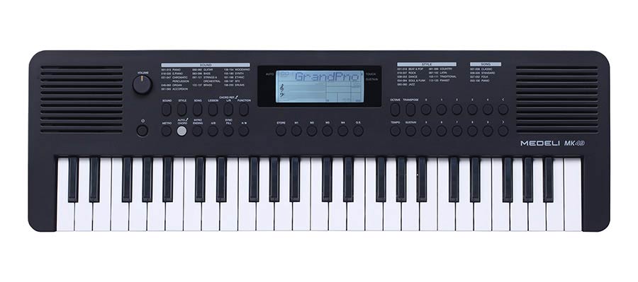 keyboard, 49 touch sensitive mini-size keys, auto chord, 1 X 2,5 W