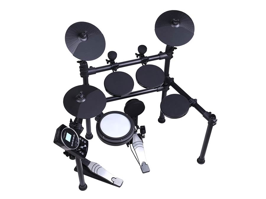 digital drum kit, dual zone mesh snare, 8S-7,5-7,5-7,5-6K, 10HH-10C-10R