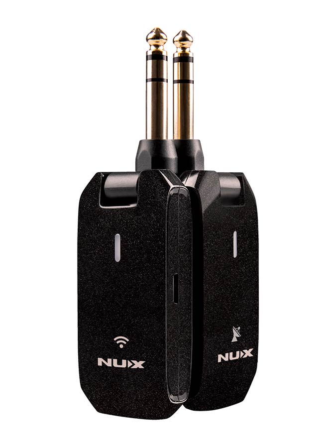 NUX: draadloos systeem voor gitaar en bas, zakformaat, jack plug zender en ontvanger, 5.8GHz band