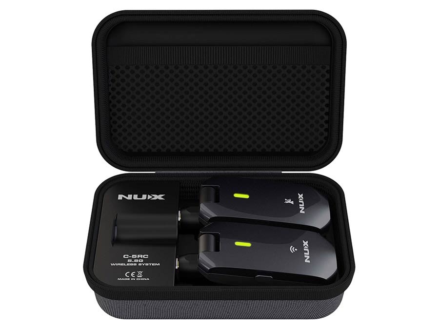 NUX: draadloos systeem voor gitaar en bas, zakformaat, jack plug zender en ontvanger, 5.8GHz band