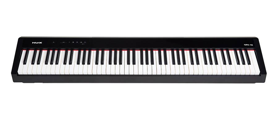 NUX: digitale stage piano, 88 toetsen met graded hammer action, 2x 10 watt, zwart