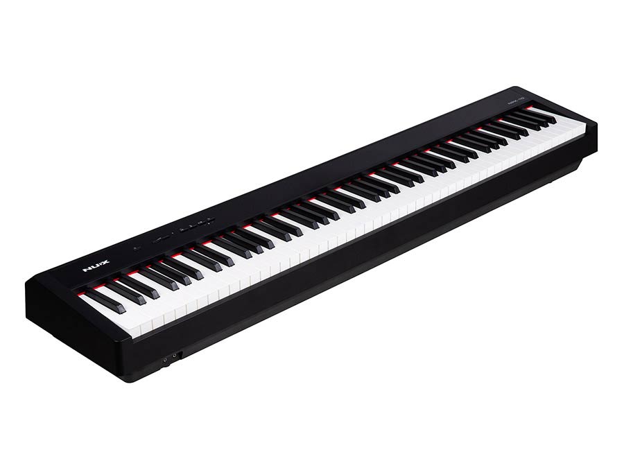 NUX: digitale stage piano, 88 toetsen met graded hammer action, 2x 10 watt, zwart